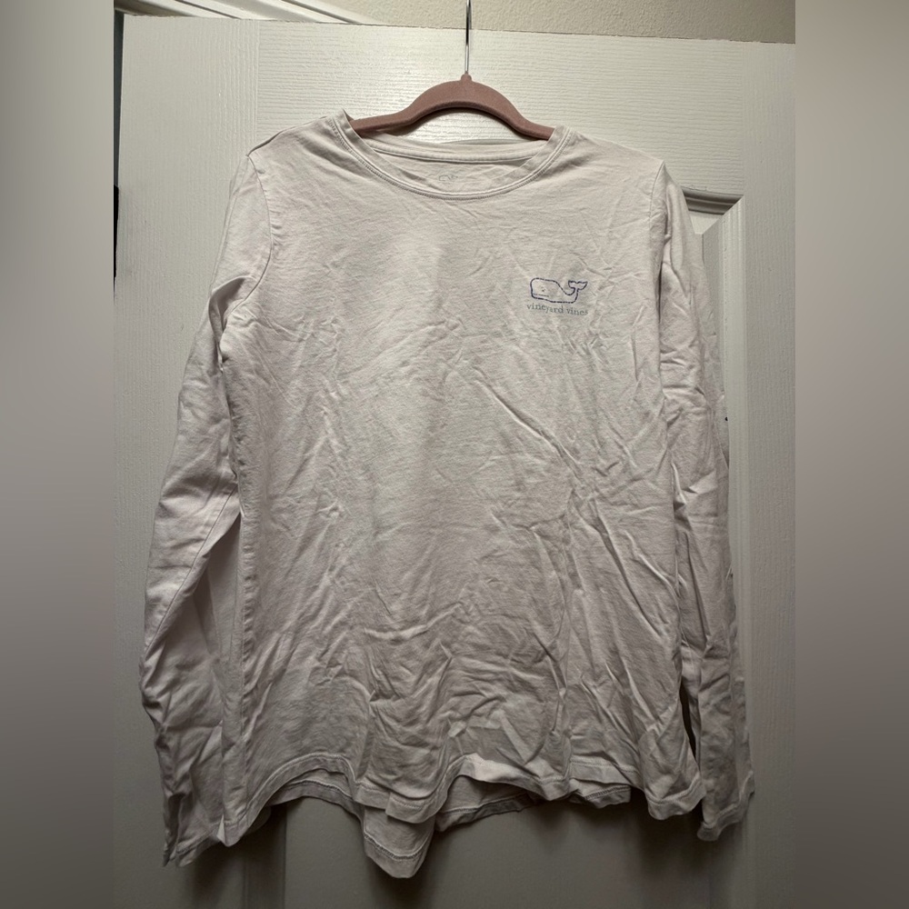 Vineyard Vines Cream Long Sleeve Tee - M